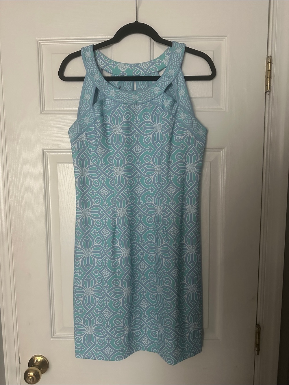 Gretchen Scott Patterned Sleeveless Shift Dress